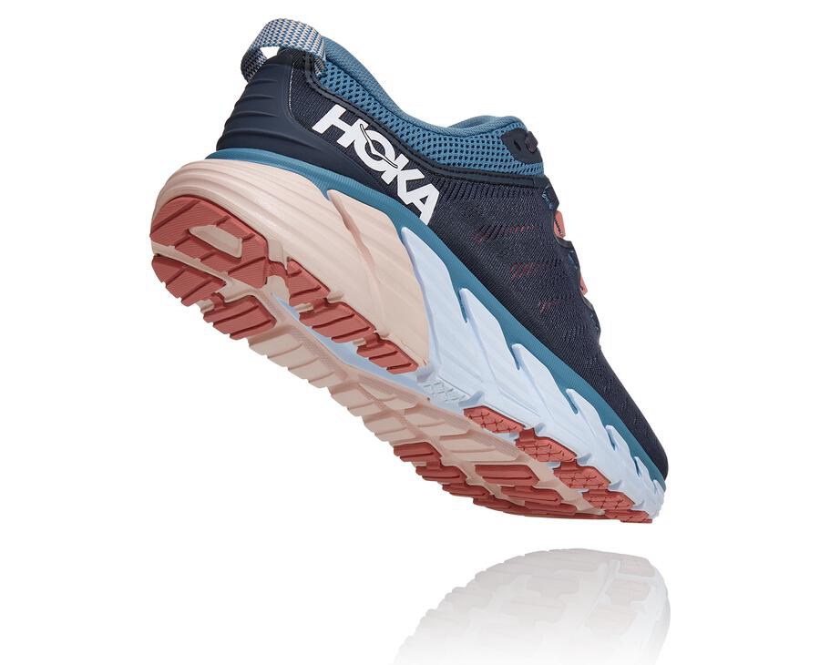 Tenis Hoka One One Mujer Azul Marino - Gaviota 3 - XBGW18957